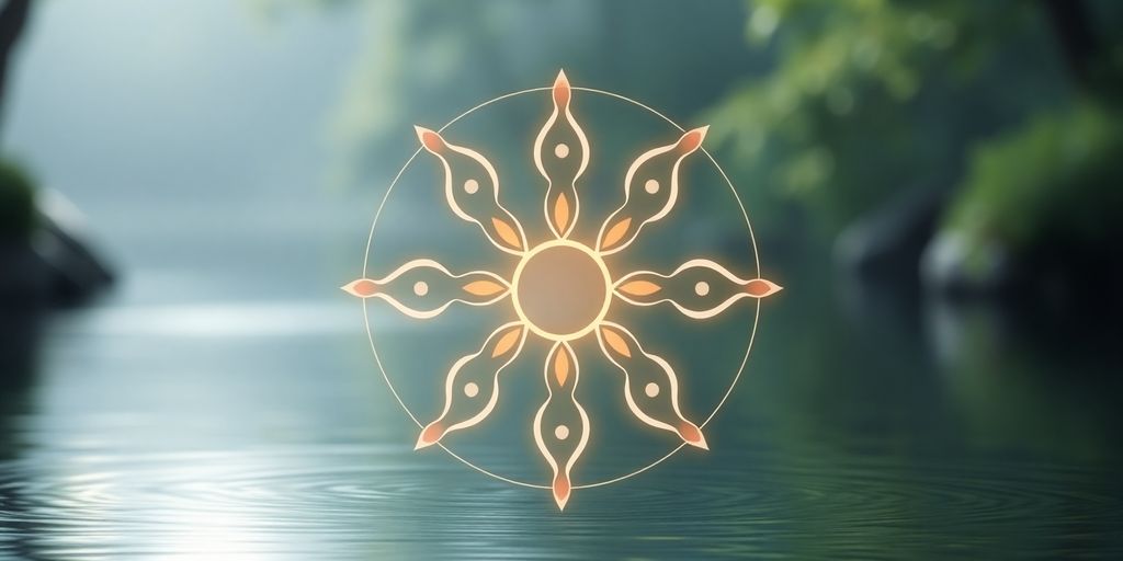 Das Cho Ku Rei Symbol in sanften Farben.