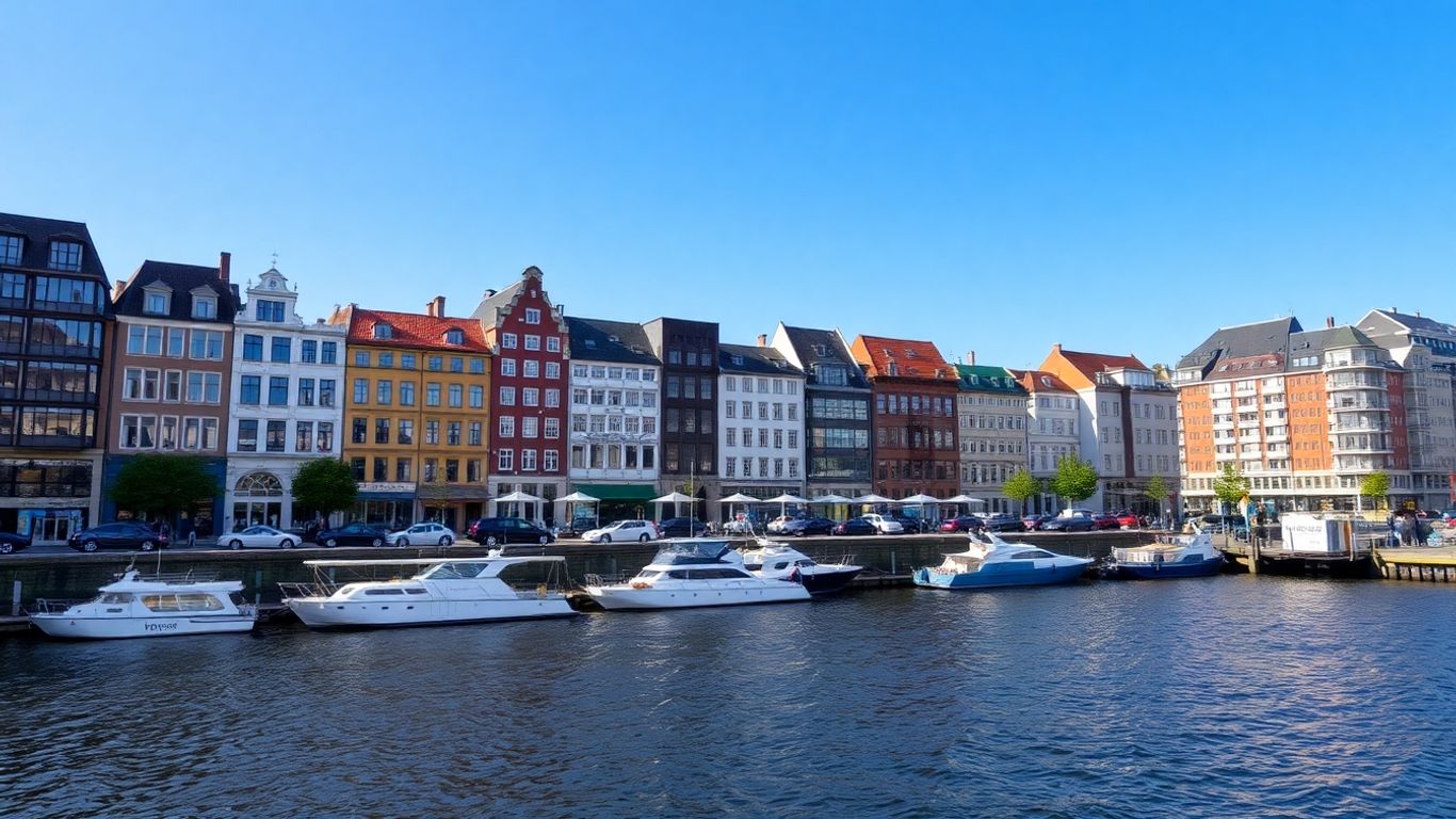 Hamburg Mitte Stadtbild mit Gebäuden und Wasser